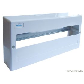   TRACON EDFK-18/1AN Falon kívüli elosztódoboz, ajtó nélkül, N/PE sínnel 1×18 modul, IP40, (H×W×D=160×365×60mm)