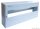EDFK-18/1AN Falon kívüli elosztódoboz, ajtó nélkül, N/PE sínnel 1×18 modul, IP40, (H×W×D=160×365×60mm)