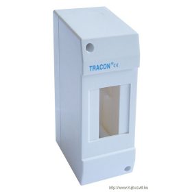   TRACON EDFK-2/1AN Falon kívüli elosztódoboz, ajtó nélkül 1×2 modul, IP40, (H×W×D=130×52×62mm)