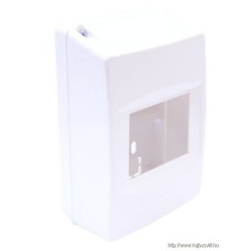   TRACON EDFK-4/1ANP Falon kívüli elosztódoboz, ajtó nélkül, zárópecsételhető 1×4 modul, IP40, (H×W×D=150×84×68mm)