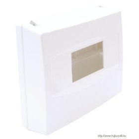   TRACON EDFK-8/1ANP Falon kívüli elosztódoboz, ajtó nélkül, zárópecsételhető 1×8 modul, IP40, (H×W×D=160×180×60mm)