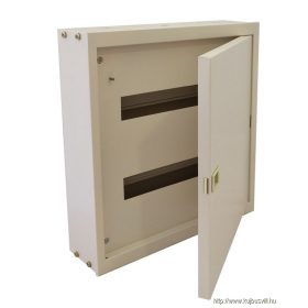   TRACON EDFKF-16/2 Fém elosztódoboz falon kívüli, maszkos, fehér 2×16 mod, H×W×D=455×445×110mm, IP42, RAL1013