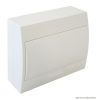 EDFKN-12/1 Falon kívüli elosztódoboz, fehér ajtóval, N/PE sínnel 1×12 modul, IP40, (H×W×D=200×256×95mm)