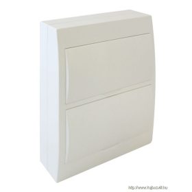   TRACON EDFKN-12/2 Falon kívüli elosztódoboz, fehér ajtóval, N/PE sínnel 2×12 (24) modul, IP40, (H×W×D=325×270×98mm)