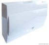EDFKN-18/1 Falon kívüli elosztódoboz, fehér ajtóval, N/PE sínnel 1×18 modul, IP40, (H×W×D=220×364×96mm)