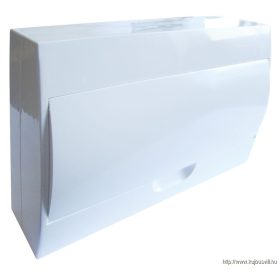   TRACON EDFKN-18/1 Falon kívüli elosztódoboz, fehér ajtóval, N/PE sínnel 1×18 modul, IP40, (H×W×D=220×364×96mm)