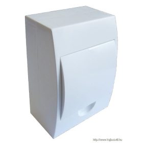   TRACON EDFKN-6/1 Falon kívüli elosztódoboz, fehér ajtóval, N/PE sínnel 1×6 modul, IP02, (H×W×D=200×148×95mm)