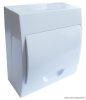 EDFKN-8/1 Falon kívüli elosztódoboz, fehér ajtóval, N/PE sínnel 1×8 modul, IP40, (H×W×D=200×184×95mm)