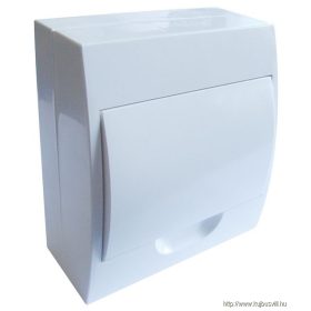   TRACON EDFKN-8/1 Falon kívüli elosztódoboz, fehér ajtóval, N/PE sínnel 1×8 modul, IP40, (H×W×D=200×184×95mm)