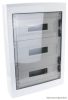 EDFKS-18/3 Falon kívüli elosztódoboz, füstszínű-sík ajtóval, NPE nélkül 3×18 (54) modul, IP40, (H×W×D=670×464×120mm)