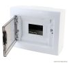 EDFKS-8/1 Falon kívüli elosztódoboz, füstszínű-sík ajtóval, NPE nélkül 1×8 (8) modul, IP40, (H×W×D=195×240×90mm)