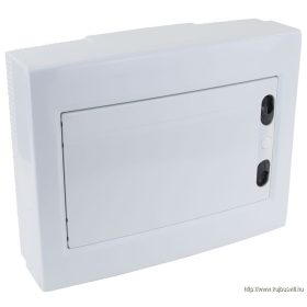   TRACON EDFKSN-12/1 Falon kívüli elosztódoboz, fehér-sík ajtóval, NPE nélkül 1×12 (12) modul, IP40, (H×W×D=260×330×92mm)