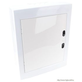   TRACON EDFKSN-12/2 Falon kívüli elosztódoboz, fehér-sík ajtóval, NPE nélkül 2×12 (24) modul, IP40, (H×W×D=415×330×100mm)