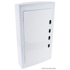   TRACON EDFKSN-12/3 Falon kívüli elosztódoboz, fehér-sík ajtóval, NPE nélkül 3×12 (36) modul, IP40, (H×W×D=570×330×100mm)