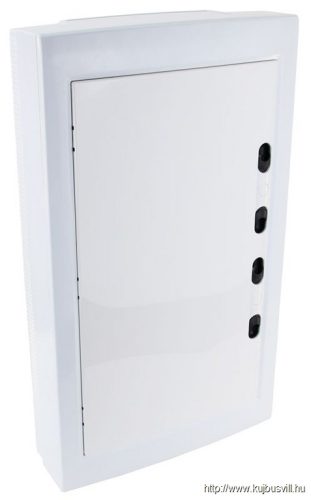 EDFKSN-12/3 Falon kívüli elosztódoboz, fehér-sík ajtóval, NPE nélkül 3×12 (36) modul, IP40, (H×W×D=570×330×100mm)