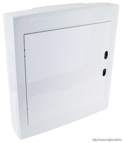 EDFKSN-18/2 Falon kívüli elosztódoboz, fehér-sík ajtóval, NPE nélkül 2×18 (36) modul, IP40, (H×W×D=505×464×100mm)