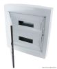 EDFKSN-18/2 Falon kívüli elosztódoboz, fehér-sík ajtóval, NPE nélkül 2×18 (36) modul, IP40, (H×W×D=505×464×100mm)