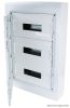 EDFKSN-18/3 Falon kívüli elosztódoboz, fehér-sík ajtóval, NPE nélkül 3×18 (54) modul, IP40, (H×W×D=670×464×120mm)