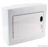 EDFKSN-8/1 Falon kívüli elosztódoboz, fehér-sík ajtóval, NPE nélkül 1×8 (8) modul, IP40, (H×W×D=195×240×90mm)