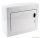 EDFKSN-8/1 Falon kívüli elosztódoboz, fehér-sík ajtóval, NPE nélkül 1×8 (8) modul, IP40, (H×W×D=195×240×90mm)