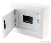 EDFKSN-8/1 Falon kívüli elosztódoboz, fehér-sík ajtóval, NPE nélkül 1×8 (8) modul, IP40, (H×W×D=195×240×90mm)