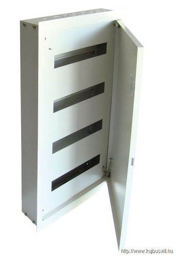 EDSF-16/2 Fém elosztódoboz süllyesztett, maszkos, fehér 2×16 mod, H×W×D=476×464×115mm, IP42, RAL1013