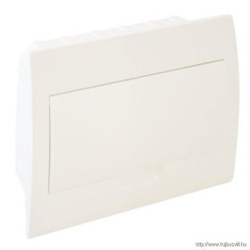   TRACON EDSN-12/1 Süllyesztett elosztódoboz, fehér ajtóval, N/PE sínnel 1×12 modul, IP40, (H×W×D=200×256×66mm)