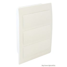   TRACON EDSN-14/3 Süllyesztett elosztódoboz, fehér ajtóval, N/PE sínnel 3×14 (42) modul, IP40, (H×W×D=455×293×76mm)
