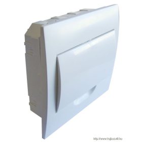   TRACON EDSN-8/1 Süllyesztett elosztódoboz, fehér ajtóval, N/PE sínnel 1×8 modul, IP40, (H×W×D=200x186x66 mm)