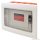 EDSS-8/1 Süllyesztett elosztódoboz, füstszínű-sík ajtóval, NPE nélkül 1×8 (8) modul, IP40, (H×W×D=180×220×88mm)