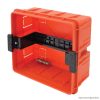EDSS-8/1 Süllyesztett elosztódoboz, füstszínű-sík ajtóval, NPE nélkül 1×8 (8) modul, IP40, (H×W×D=180×220×88mm)