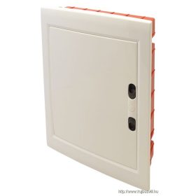   TRACON EDSSN-12/2 Süllyesztett elosztódoboz, fehér-sík ajtóval, NPE nélkül 2×12 (24) modul, IP40, (H×W×D=395×305×85mm)