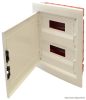 EDSSN-12/2 Süllyesztett elosztódoboz, fehér-sík ajtóval, NPE nélkül 2×12 (24) modul, IP40, (H×W×D=395×305×85mm)