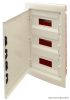 EDSSN-12/3 Süllyesztett elosztódoboz, fehér-sík ajtóval, NPE nélkül 3×12 (36) modul, IP40, (H×W×D=545×305×85mm)