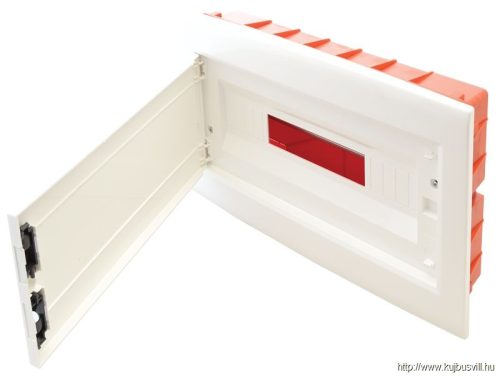 TRACON EDSSN-18/1 Süllyesztett elosztódoboz, fehér-sík ajtóval, NPE nélkül 1×18 (18) modul, IP40, (H×W×D=270×440×85mm)
