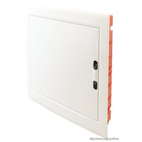   TRACON EDSSN-18/2 Süllyesztett elosztódoboz, fehér-sík ajtóval, NPE nélkül 2×18 (36) modul, IP40, (H×W×D=480×440×90 mm)