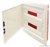 EDSSN-18/2 Süllyesztett elosztódoboz, fehér-sík ajtóval, NPE nélkül 2×18 (36) modul, IP40, (H×W×D=480×440×90 mm)