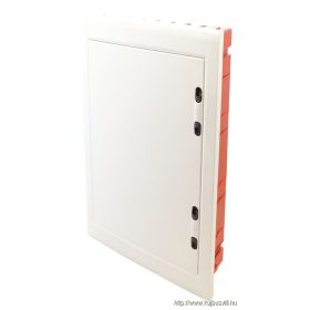   TRACON EDSSN-18/3 Süllyesztett elosztódoboz, fehér-sík ajtóval, NPE nélkül 3×18 (54) modul, IP40, (H×W×D=655×440×90 mm)