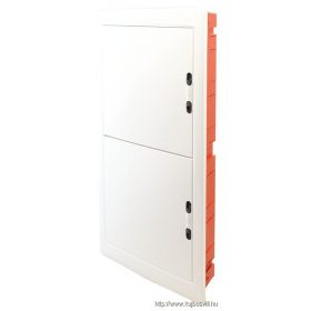   TRACON EDSSN-18/4 Süllyesztett elosztódoboz, fehér-sík ajtóval, NPE nélkül 4×18 (72) modul, IP40, (H×W×D=860×440×95mm)