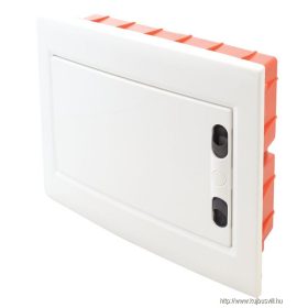   TRACON EDSSN-8/1 Süllyesztett elosztódoboz, fehér-sík ajtóval, NPE nélkül 1×8 (8) modul, IP40, (H×W×D=180×220×88mm)