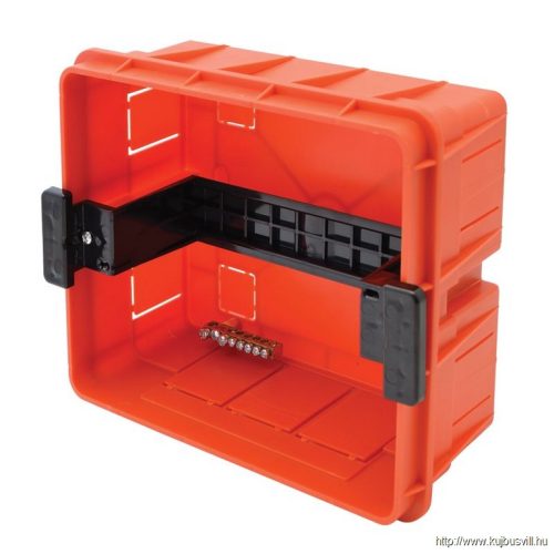 TRACON EDSSN-8/1 Süllyesztett elosztódoboz, fehér-sík ajtóval, NPE nélkül 1×8 (8) modul, IP40, (H×W×D=180×220×88mm)