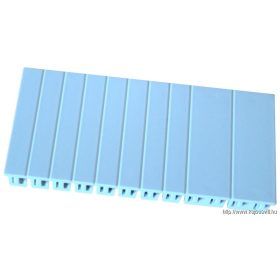   TRACON EDTM Takaróidom elosztódobozokba, szabad modulnyílások lefedésére L=108mm, 1×6 mod.(2×1mod.+8×1/2mod.)