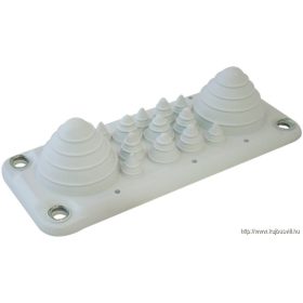   TRACON EKBV-03 Elosztószekrény kábelbevezető, 14db kábelhez 222x92mm; IP55