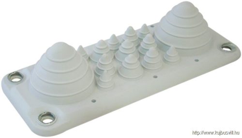 EKBV-03 Elosztószekrény kábelbevezető, gumi, 14db kábelhez 222x92mm; IP55