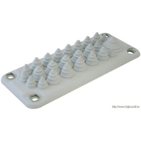   TRACON EKBV-04 Elosztószekrény kábelbevezető, 25db kábelhez 222x92mm; IP55
