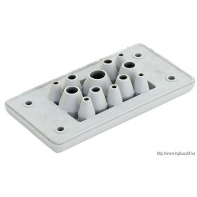   TRACON EKBV-10 Elosztószekrény kábelbevezető, 12db kábelhez 107×56×19mm, IP65