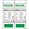 ESPD1+2-12.5-2P T1+T2 AC típusú túlfeszültséglevezető, cserélhető betéttel Uc:275V; Iimp:12,5kA; In:20kA; Imax:50kA; Up:1,3kV; 2P