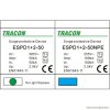 ESPD1+2-50-1+1P T1+T2 AC típusú túlfeszültséglevezető, egybeépített Uc:385V; Iimp:50/100kA; In:50/100kA; Up:2,5kV; 1+1P