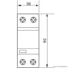 ESPD1+2+3-25-1P T1+T2+T3 AC típusú túlfeszültség levezető, egybeépített Uc:275V; Iimp:25kA; In:25kA; Uoc:20kV; Up:1,3kV; 1P