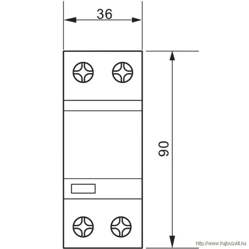 TRACON ESPD1+2+3-25-1P T1+T2+T3 AC típusú túlfeszültség levezető, egybeépített Uc:275V; Iimp:25kA; In:25kA; Uoc:20kV; Up:1,3kV; 1P